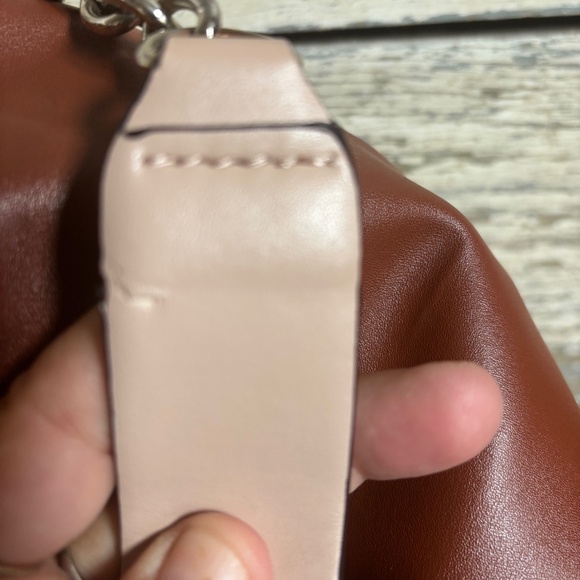 Guess Drawstring Bucket Bag Brown - Picture 7 of 14